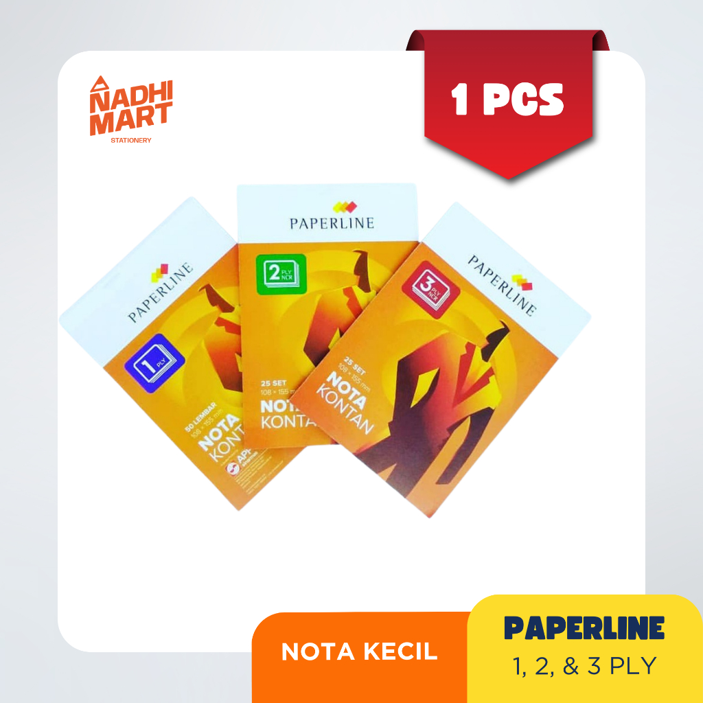 PAPERLINE NOTA KECIL KONTAN NOTA 2PLY NOTA 1 PLY  NOTA 3PLY NOTA TULIS