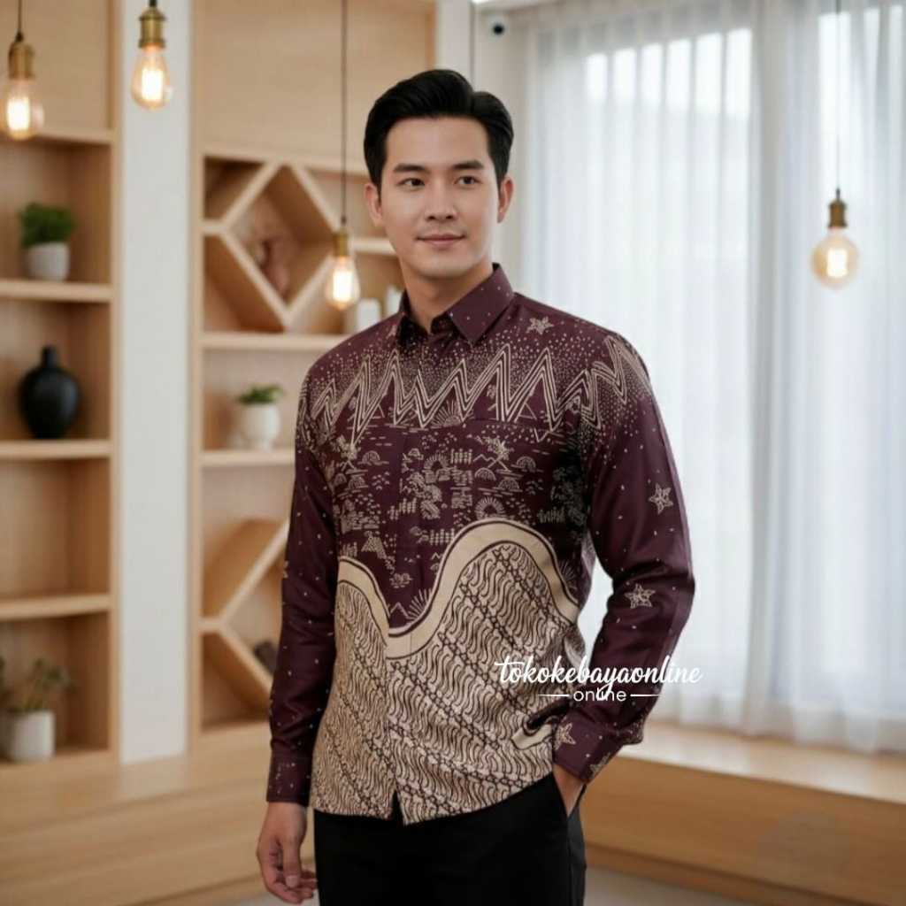 Bju Hemeja Batij Ukuran S M L Xl Xxl Special Lebaran Terbaru 2026 Atasan Kemrja Motif Bztik Kemeja J