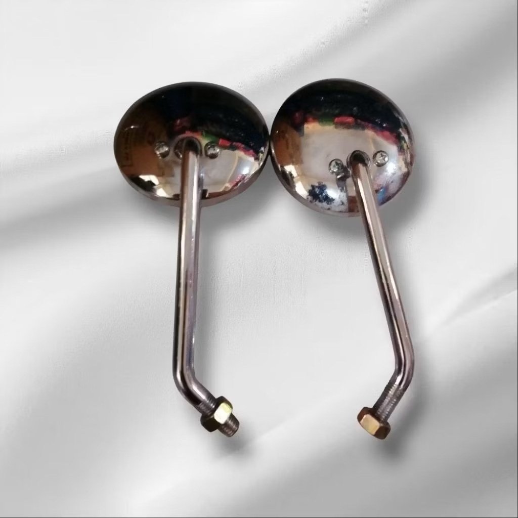 Spion Bulat Besi Full Chrome Vespa Matic Universal Spion Bulat Mini Vespa Fazio Scoopy Filano Stylo