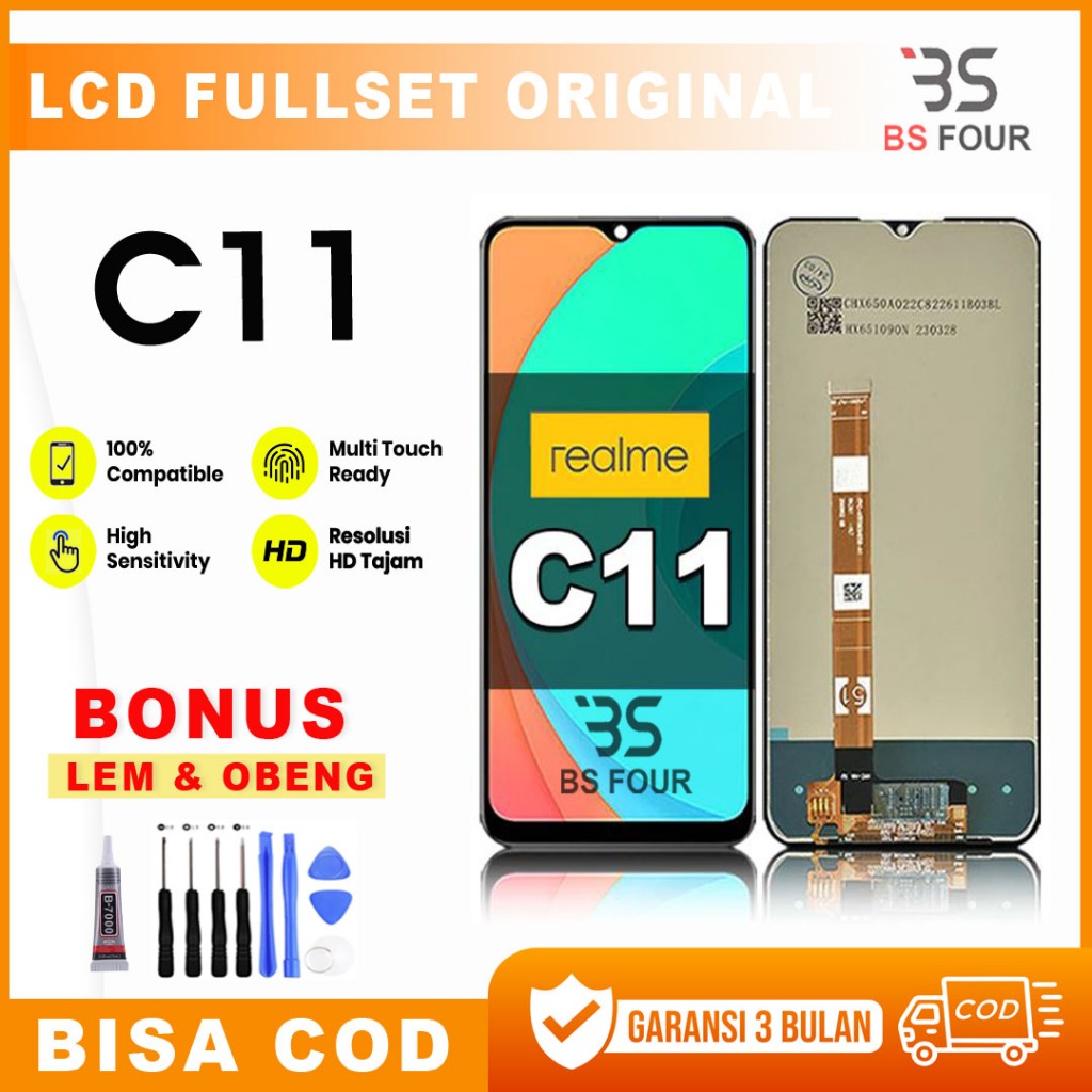 LCD REALME C11 FULLSET TOUCHSCREEN ORIGINAL