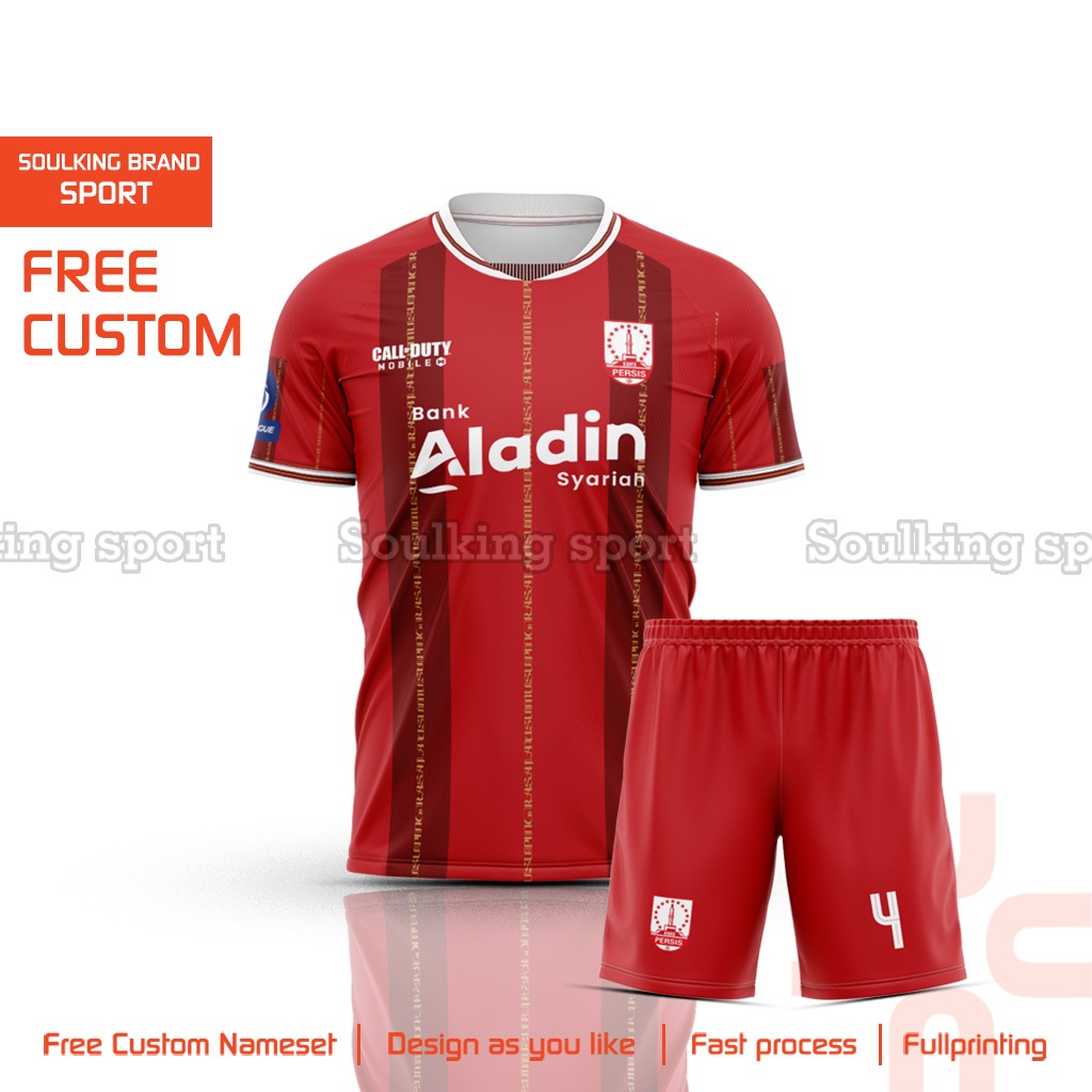 Baju Jersey Bola Persis Solo 2025 - 2026 Home Away Thrid Liga 1 Indonesia Free Custom Nama Warna Mer