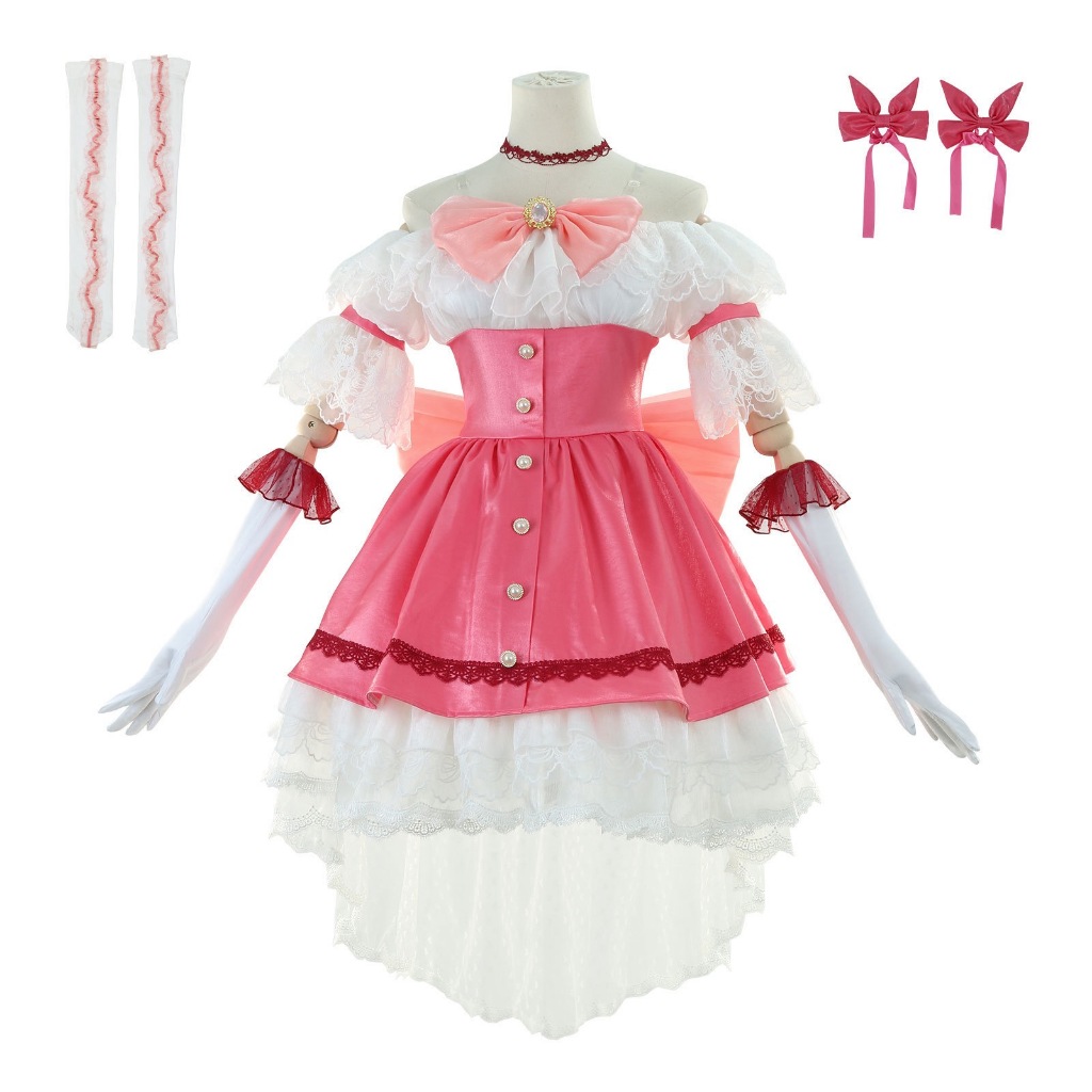 Anime Puella Magi Madoka Magica Kaname Madoka Cosplay Costume Gorgeous Dress Walpurgisnacht Rising H