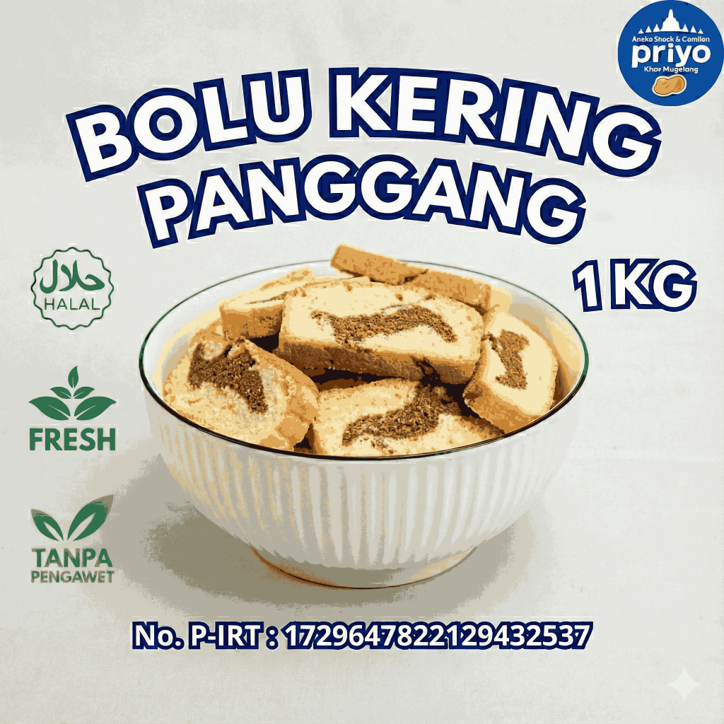 Bolu Kering Panggang Barokah Snackin Magelang Manis Renyah Snack Kiloan Jadul