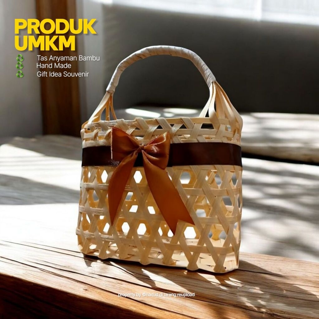 tas keranjang bambu/hampers lebaran/keranjang buah