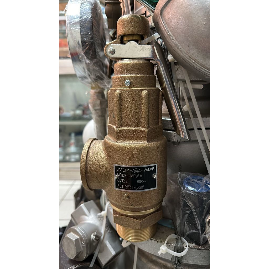 SAFETY VALVE 2 INCH HISEC LEVER GAGANG KUNINGAN