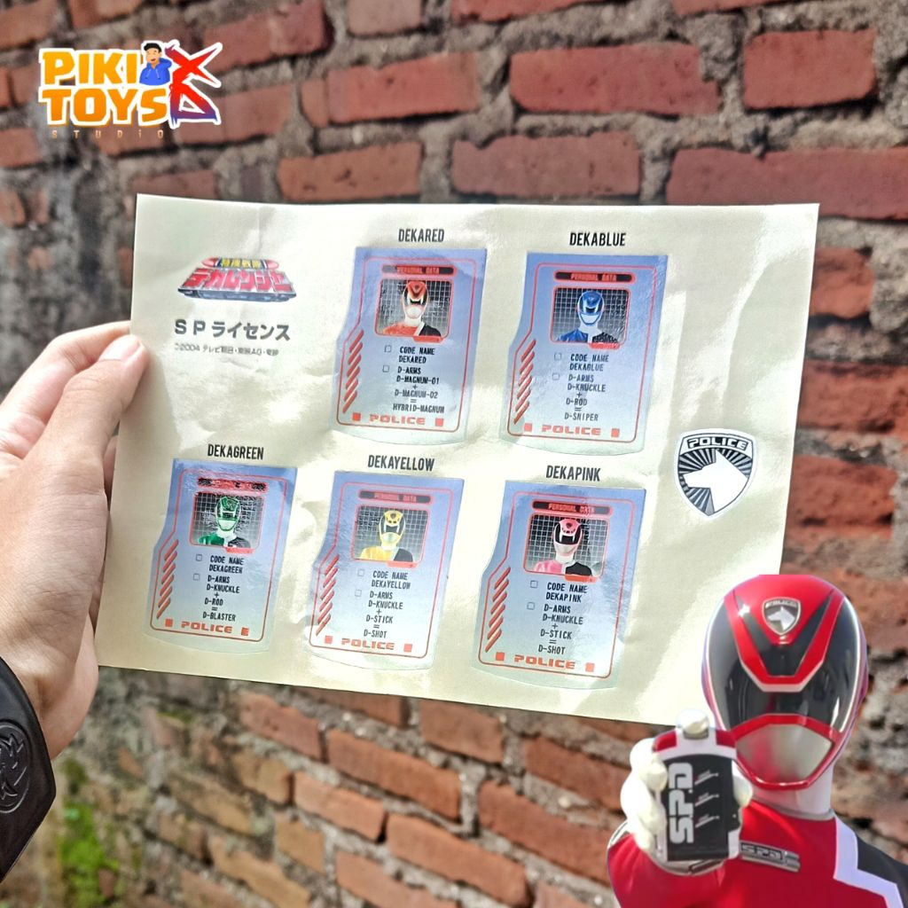 Stiker DX SP License Dekaranger SPD Super Sentai