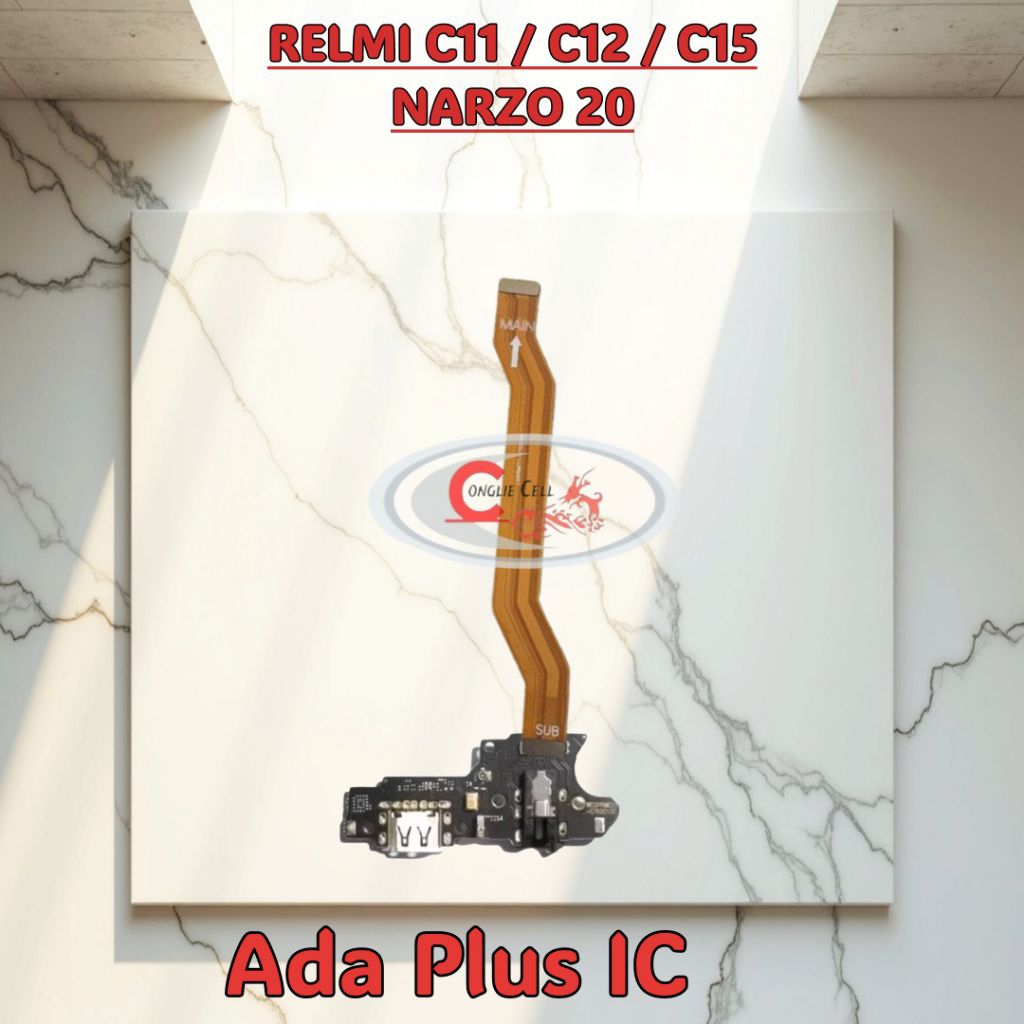 FLEXIBLE RELMI C11 / C12 / C15  /NARZO 20 CONECTOR CAS + MIC + HANDSFREE