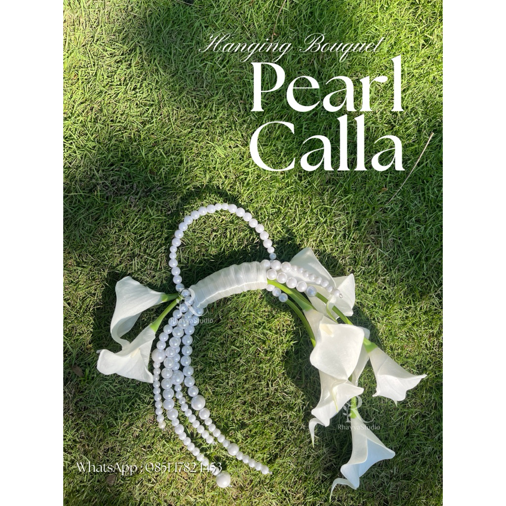 Buket Nikah - buket calla lily - buket nikah - buket hoop - bouquet wedding - hoop flower - bunga ni