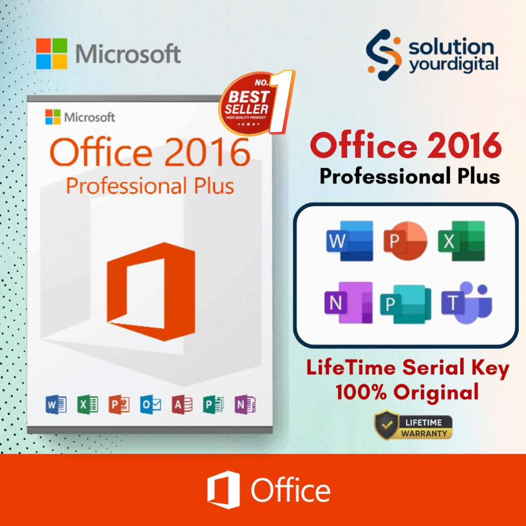 Promo Lisensi Microsoft Office 2016 Professional Plus Lifetime Garansi 100% Original