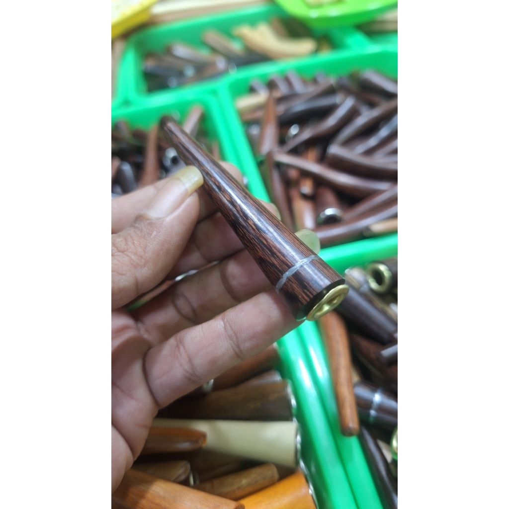 Once Pipa Cangklong Kayu Gali asem motif cincin