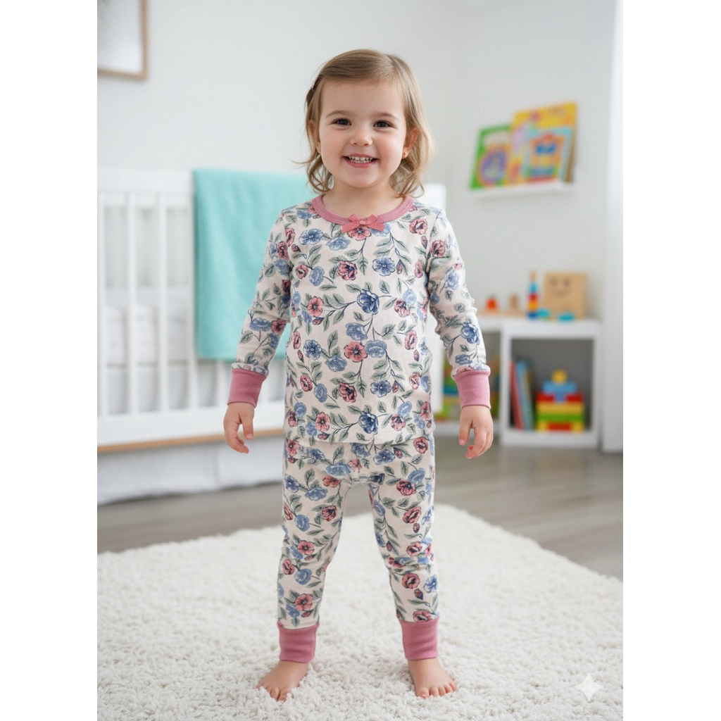 Baju piyama anak perempuan lembut NICOLE MILLER