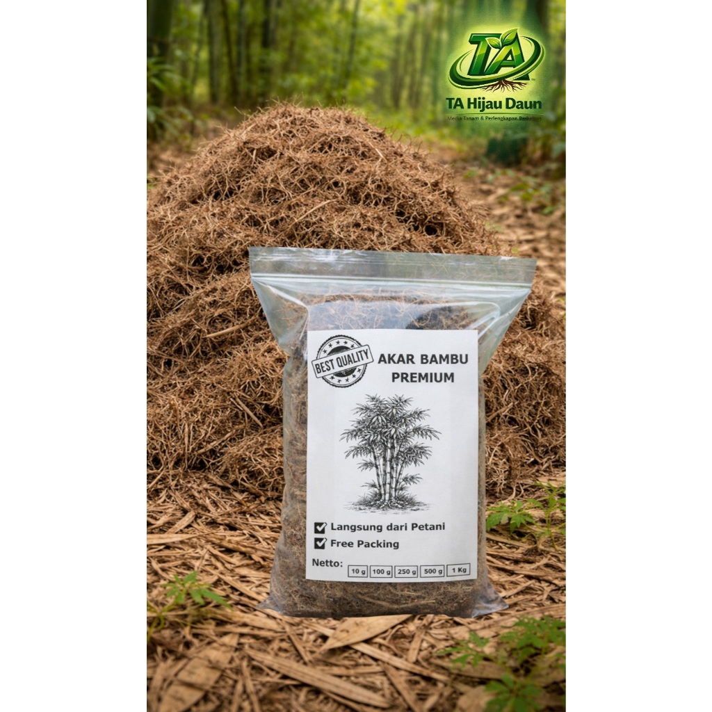 AKAR BAMBU PREMIUM ASLI – Kualitas Super Pilihan | Bahan Pupuk Organik, PGPR & JAKABA Alami