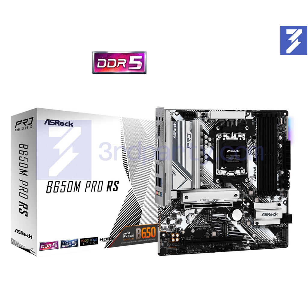 Asrock B650M PRO RS - AMD B650 DDR5 AM5 Motherboard
