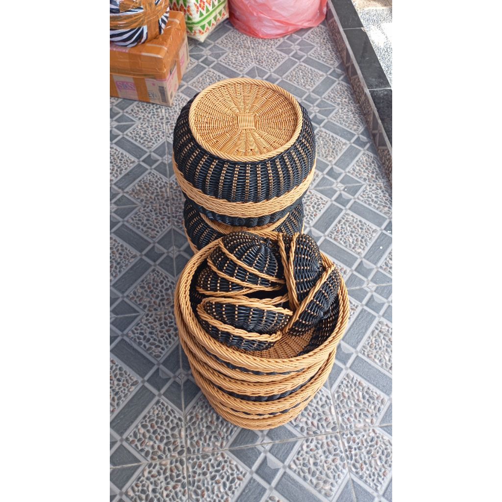 Bokor Rotan Sintetis + Saab