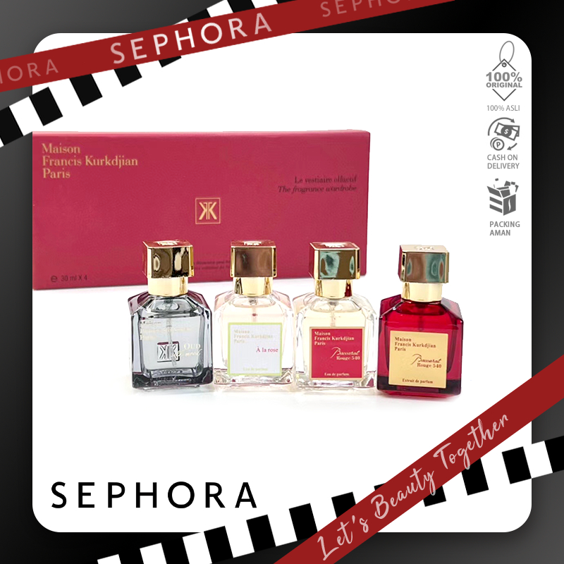 (100% Original)parfum baccarat GIFT SET 30ml x 4pc/Maison Francis Kurkdjian Baccarat Rouge 540 EXTRA