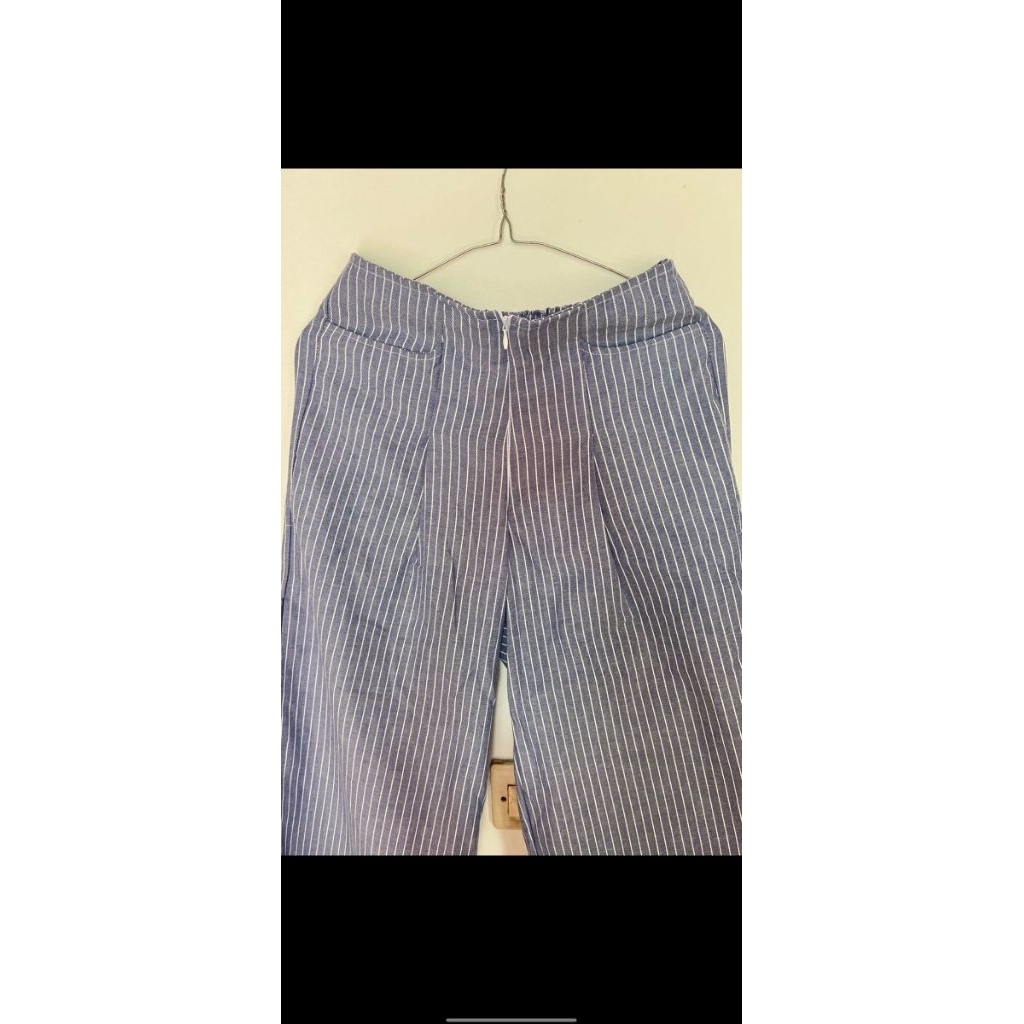 Preloved Wispie City Pants Size M || Light Blue Tebal