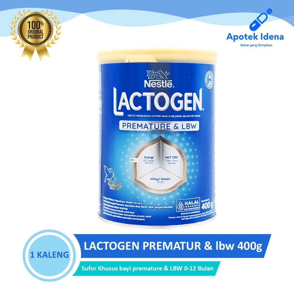 LACTOGEN PREMATURE LBW/BBLR 400 GR Susu Khusus Bayi Prematur 0-12 Bulan (KEMSAN BARU)