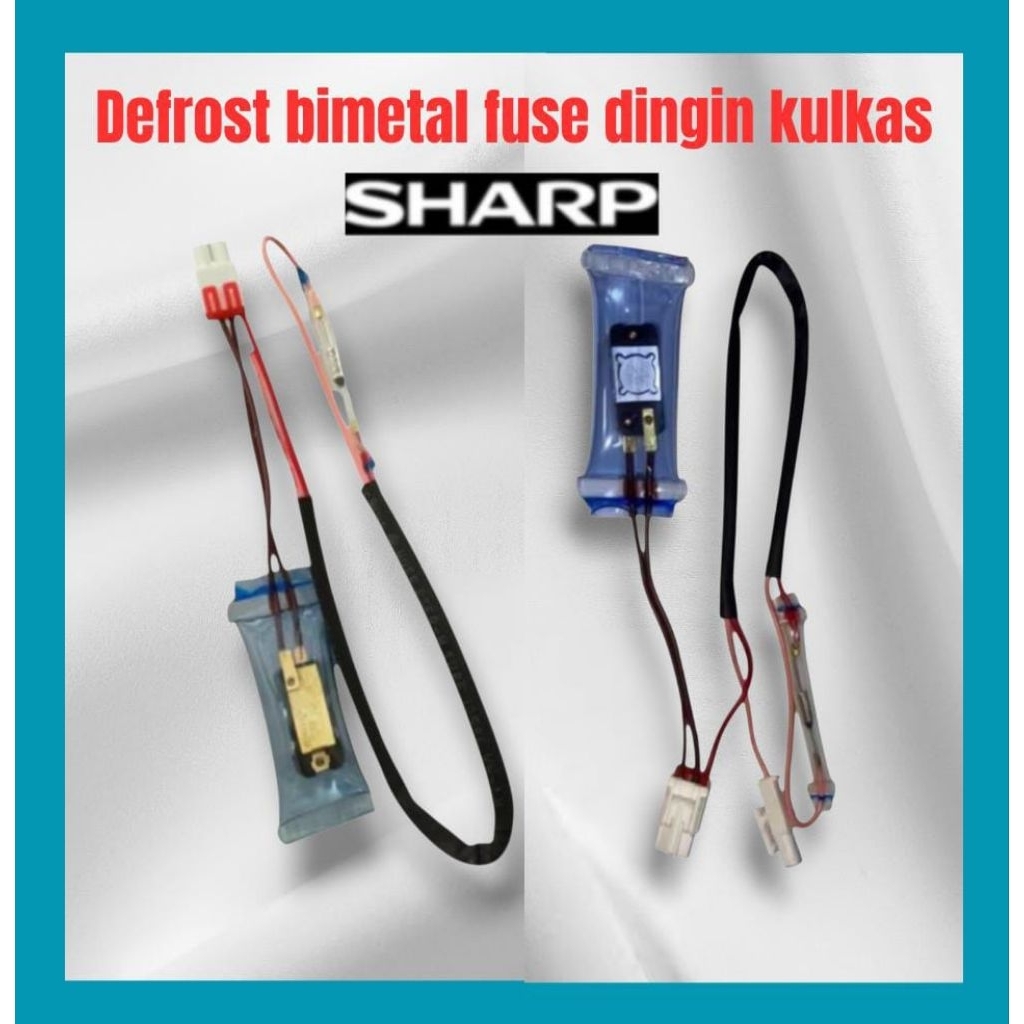 Sensor bimetal defrost suhu Thermo fuse kulkas 2 pintu Sharp