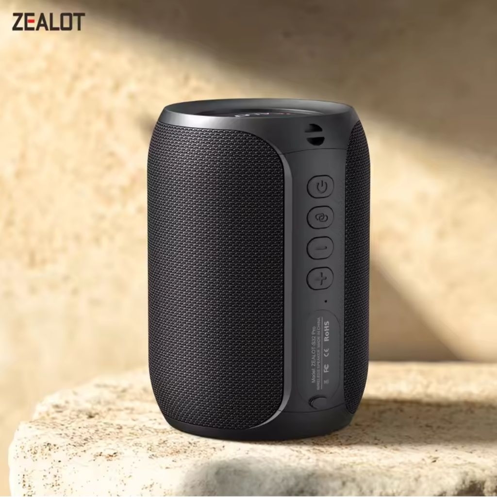 ZEALOT S32 Pro Original Speaker Bluetooth 5.2 Portable 15W Dual Subwoofer Bass HiFi RGB Waterproof I
