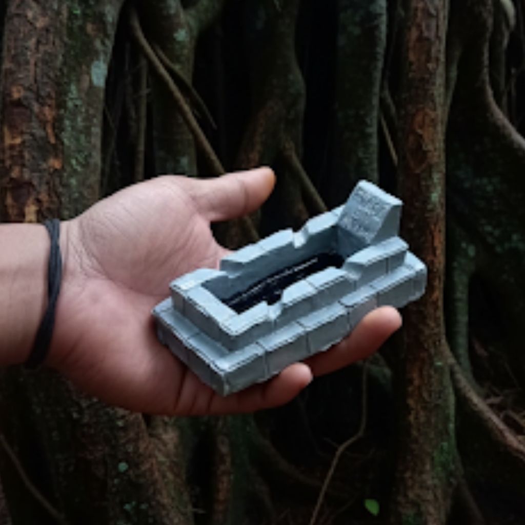 Asbak kuburan ukuran jumbo,asbak makam,unik dan aesthetic