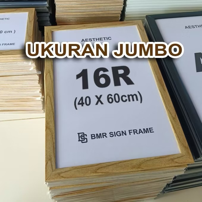 Bingkai foto minimalis besar model Pigora Kayu 16R 40x60cm / 20R 50x75cm / 30R 75x100cm Aesthetic