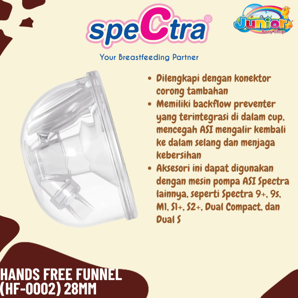 Spectra Hands Free Funnel (HF-0002) 28mm - Sparepart Pompa Asi