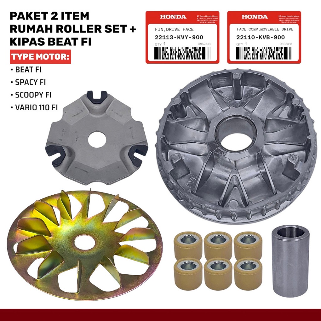 Paket Rumah Roller Set + Kipas Beat Fi Stater Kasar 2013 - 2016