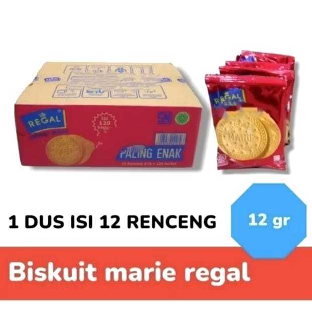 Biskuit Marie Regal 1 dus 12 renceng ( scp )