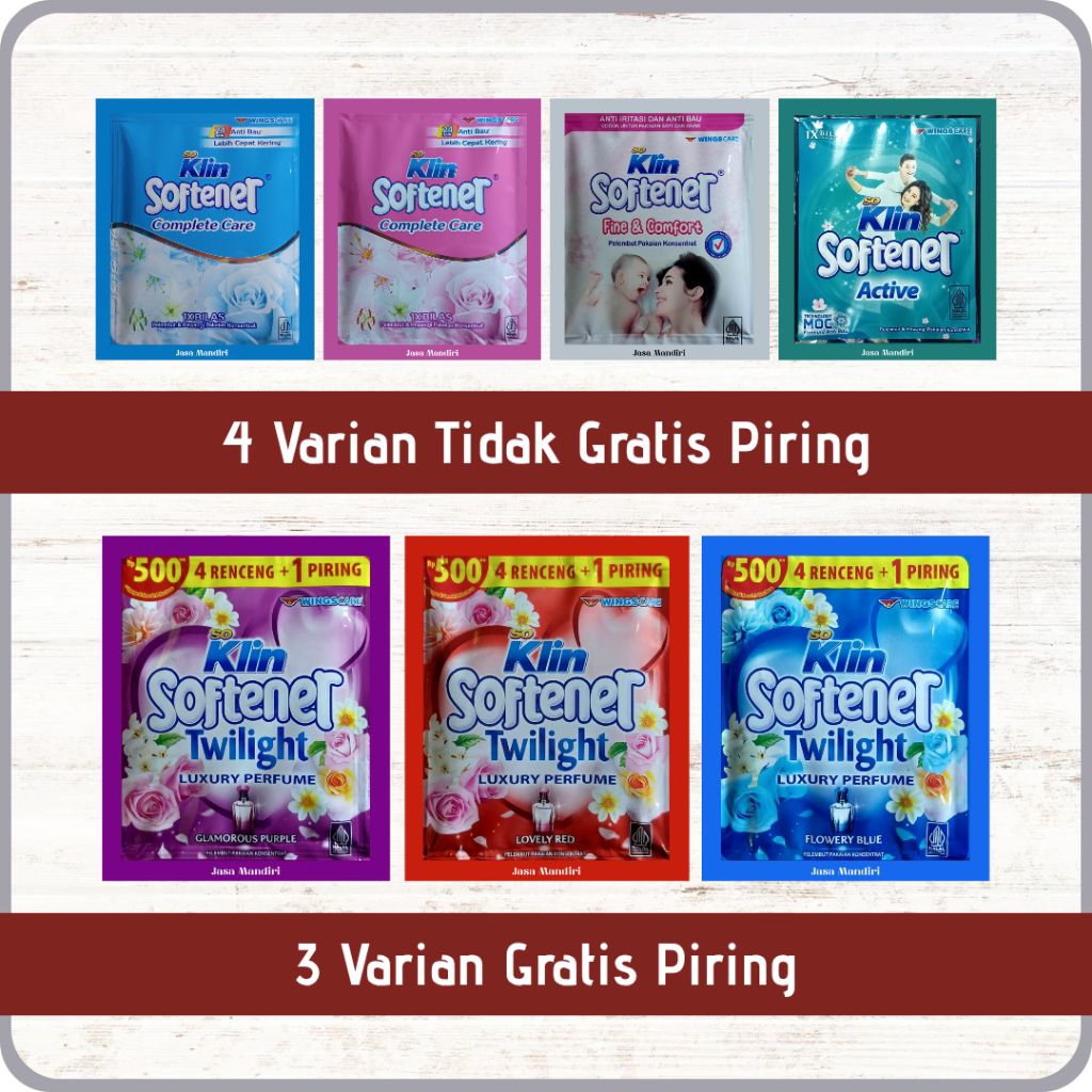Softener So Klin Pelembut & Pewangi Pakaian Sachet