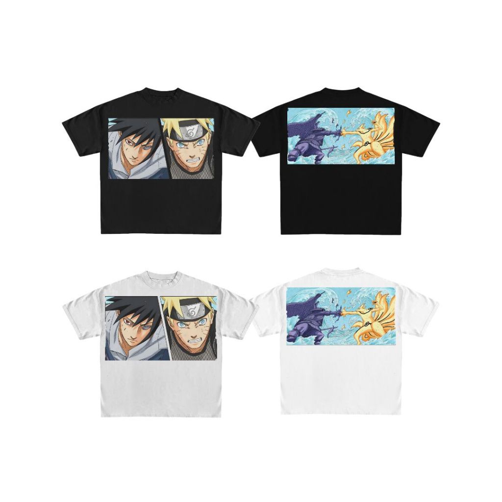 KAOS NARUTO VS SASUKE OVERSIZE | BOOTLEG | UNDIFINED