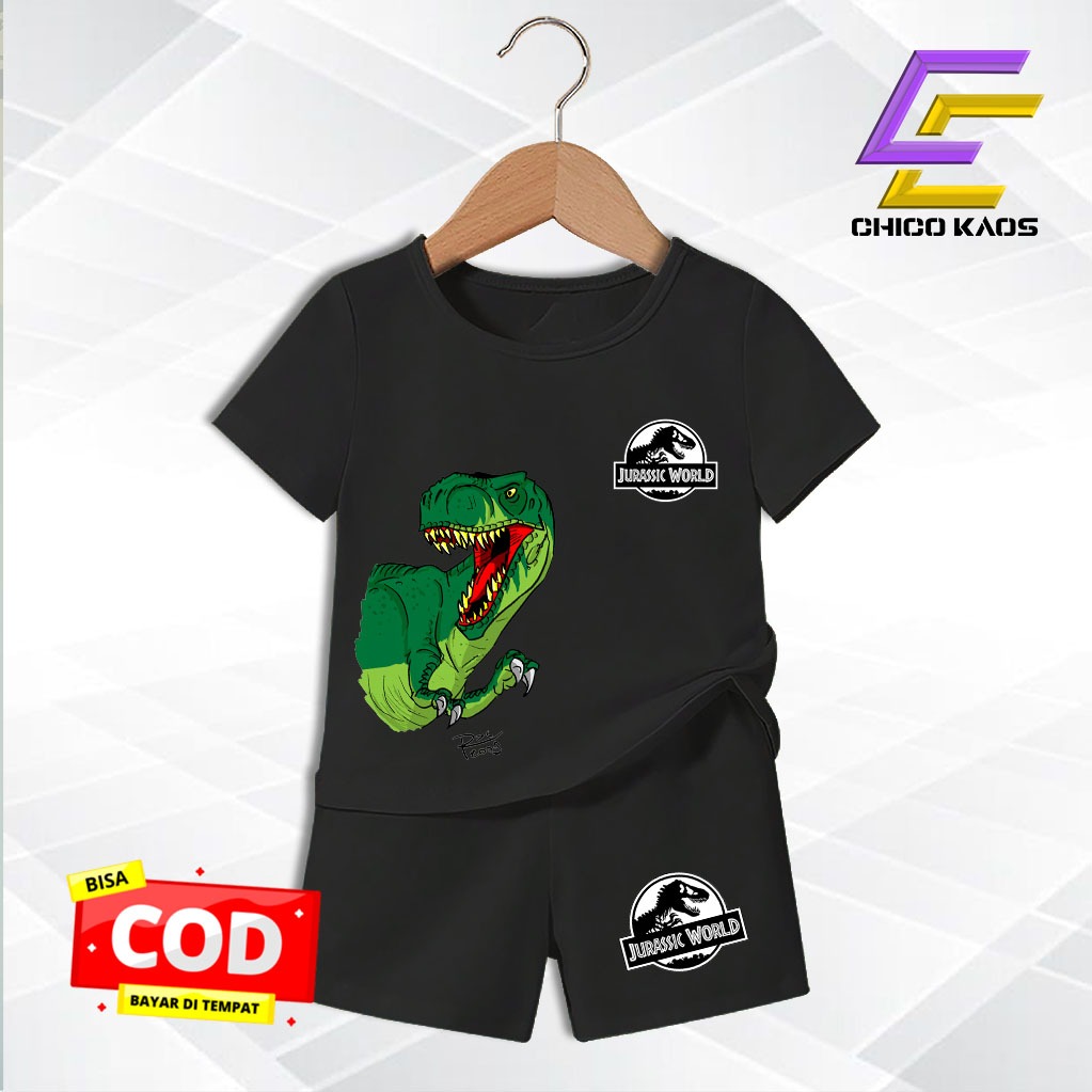 BAJU ANAK KAOS ANAK SETELAN ANAK BAJU ANAK DISTRO LAKI-LAKI PEREMPUAN 0-5 TAHUN JURASSIC 2