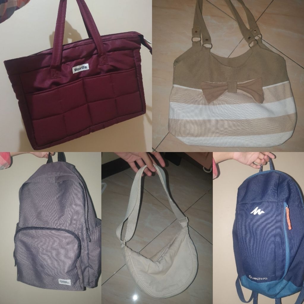 preloved tas backpack slingbag shoulderbag