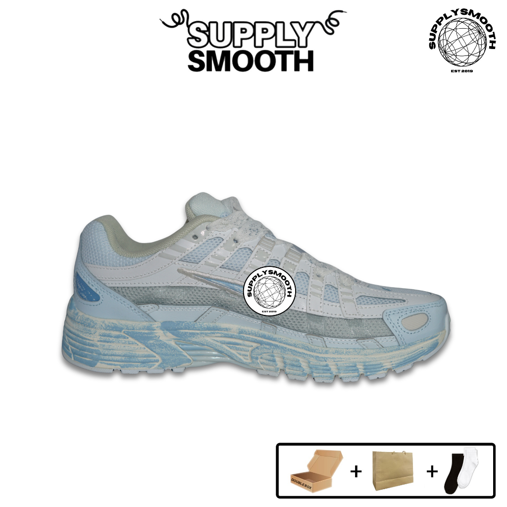 Sepatu Sneakers P-6000 Blue Camo - SUPPLYSMOOTH