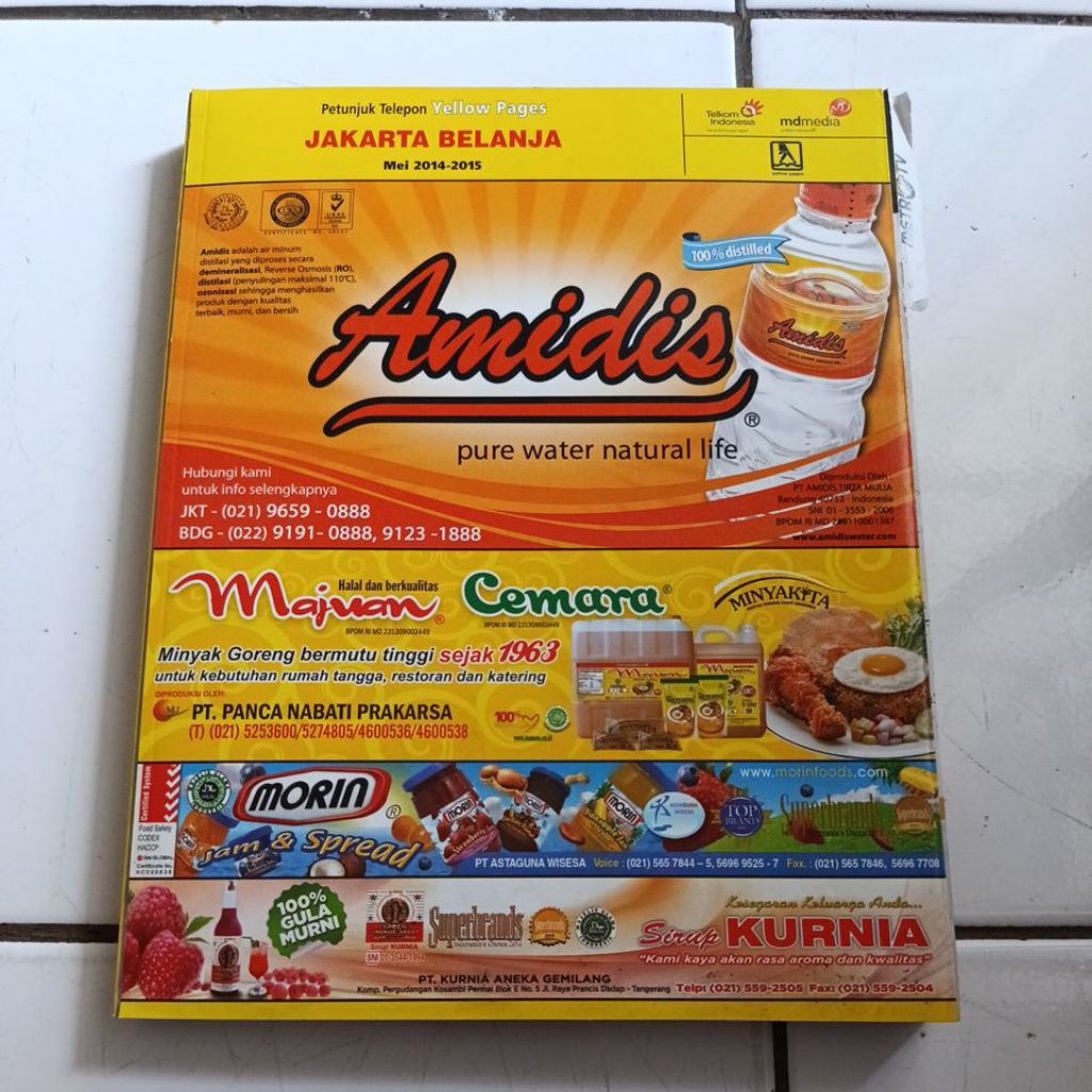 Buku Petunjuk Telepon Yellow Pages JAKARTA BELANJA Mei 2014-2015