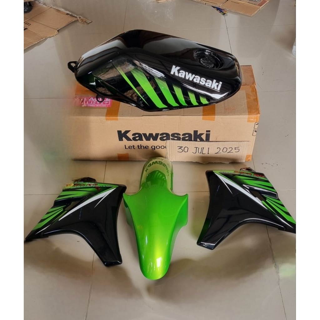 Body Ninja SS zebra hijau metalic