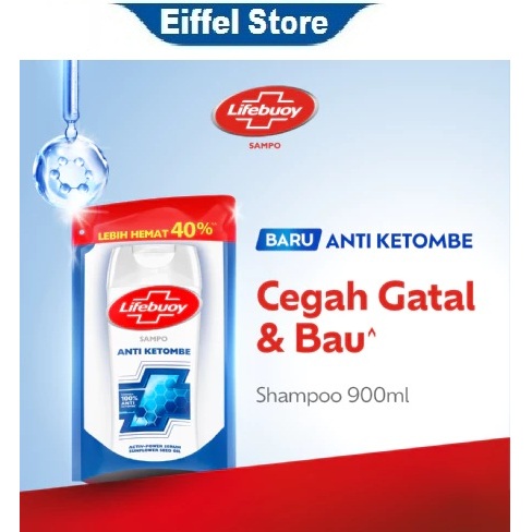 BIG PROMO  Shampoo Lifebuoy Anti Ketombe / Lifebuoy Shampoo Anti Dandruff Reffil 900 ml / Lifebuoy S