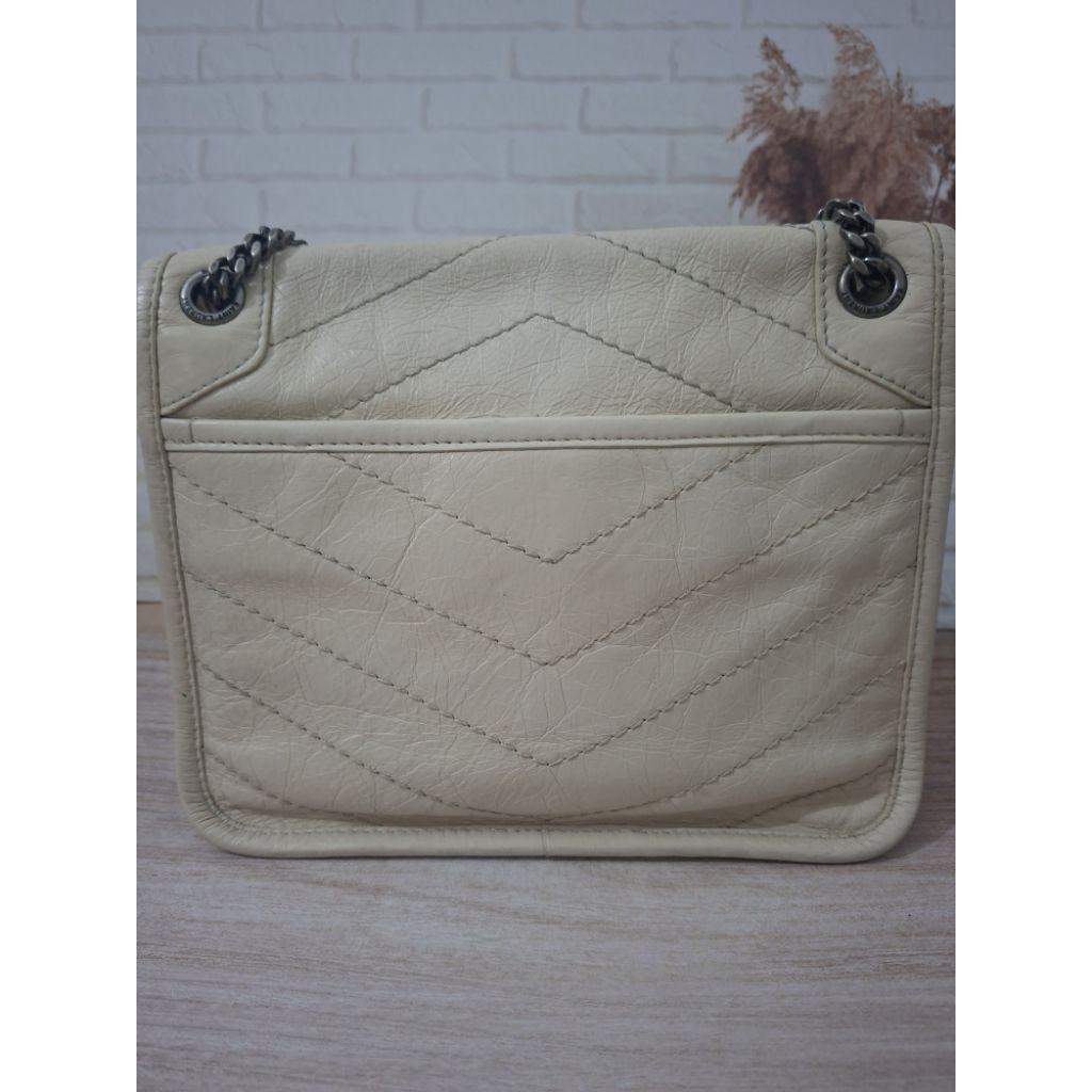 Tas Sling YSL Niki Baby Broken White