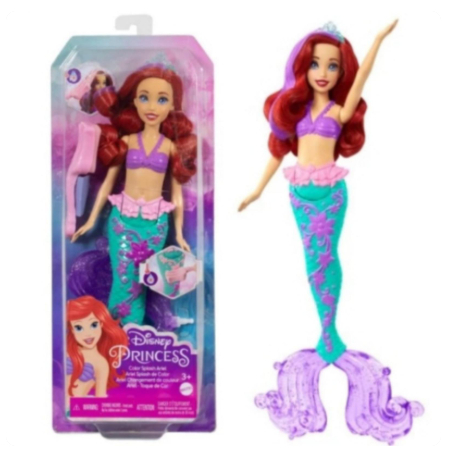 Boneka Barbie Disney Princess Ariel Mermaid with Color Change Hair - Ariel Change