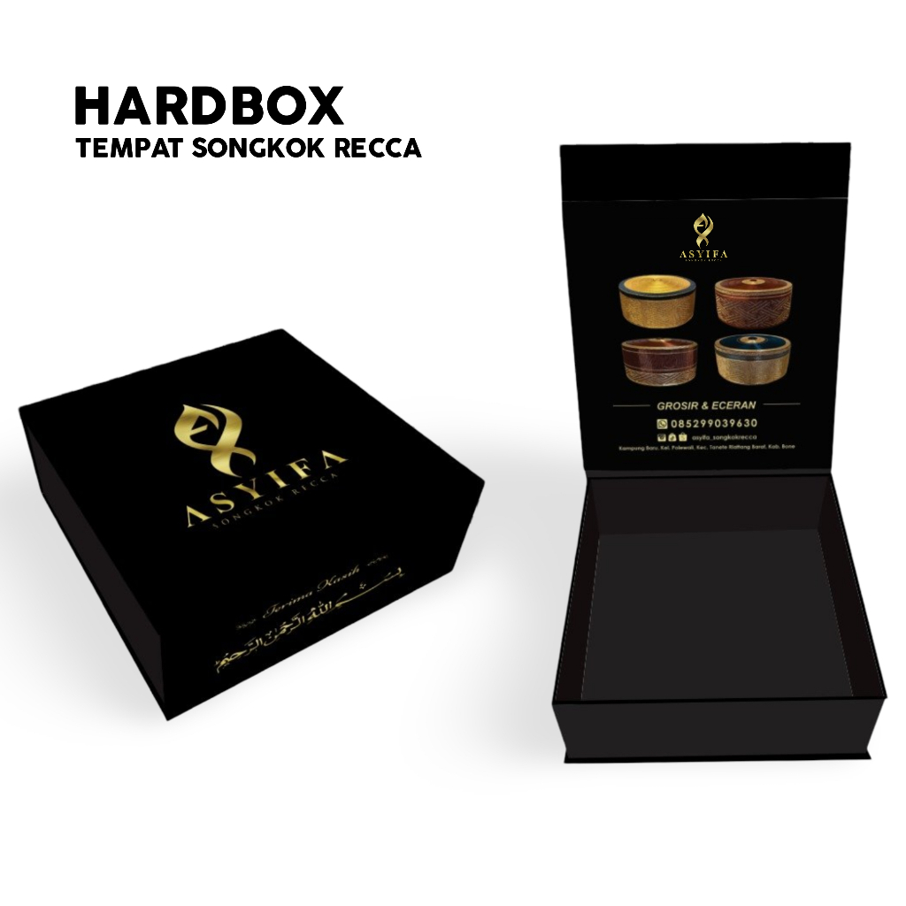Hardbox Songkok Recca Box Songkok Recca