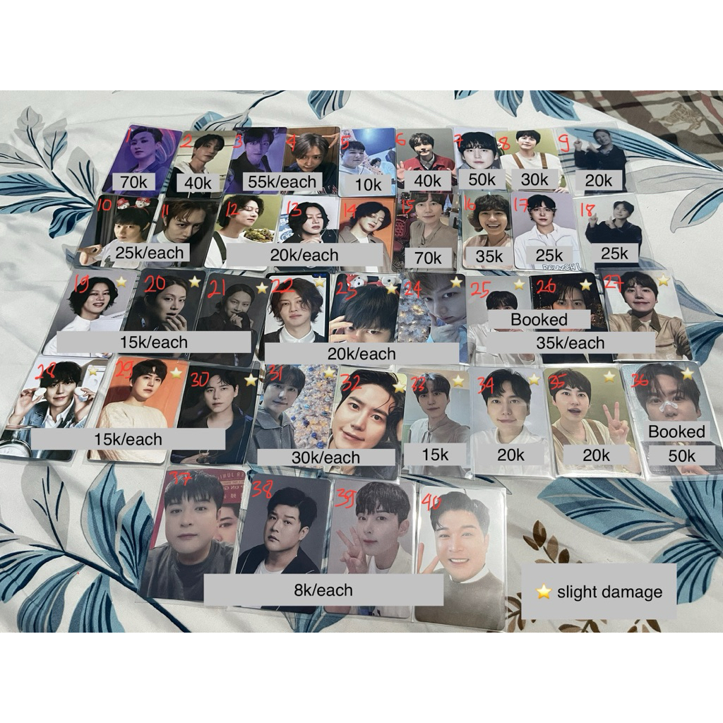Photocard Super Junior Kyuhyun Heechul Eunhyuk Leeteuk