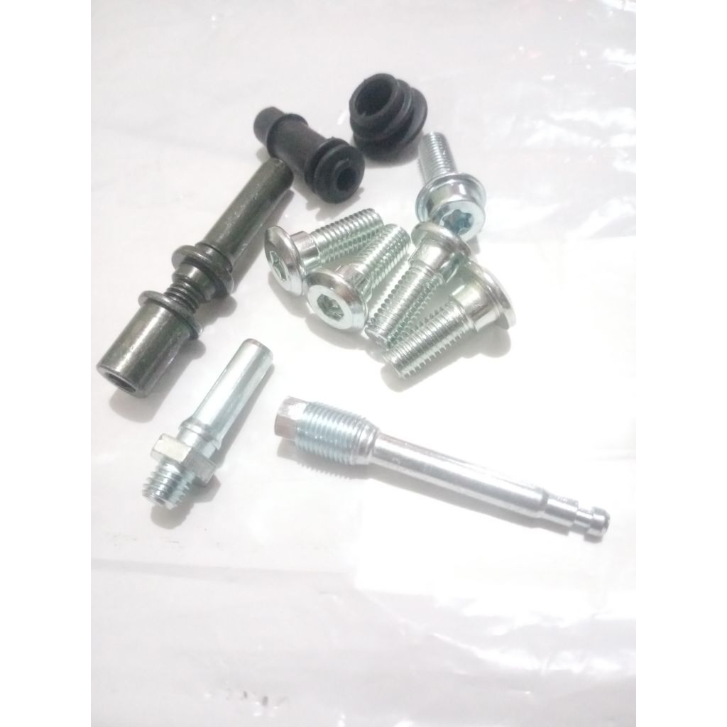 (KOMPLIT) Baut piring karet kaliper cakram Honda matic Vario, beat, Blade, scoopy