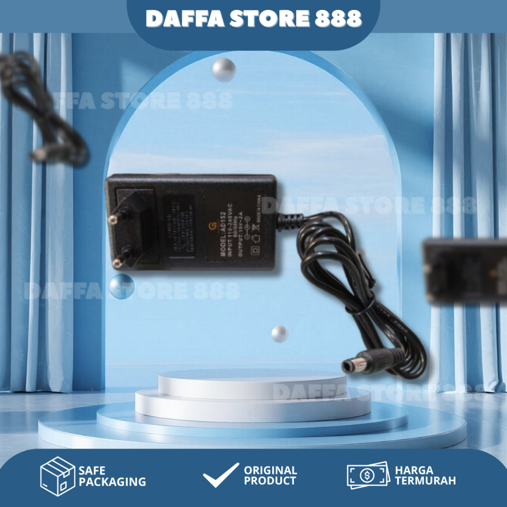 Charger Speaker G-Power Adaptor AD152 15V 2A - Charger AC DC Power Supply Jack 5.5 x 2.1mm Untuk CCT