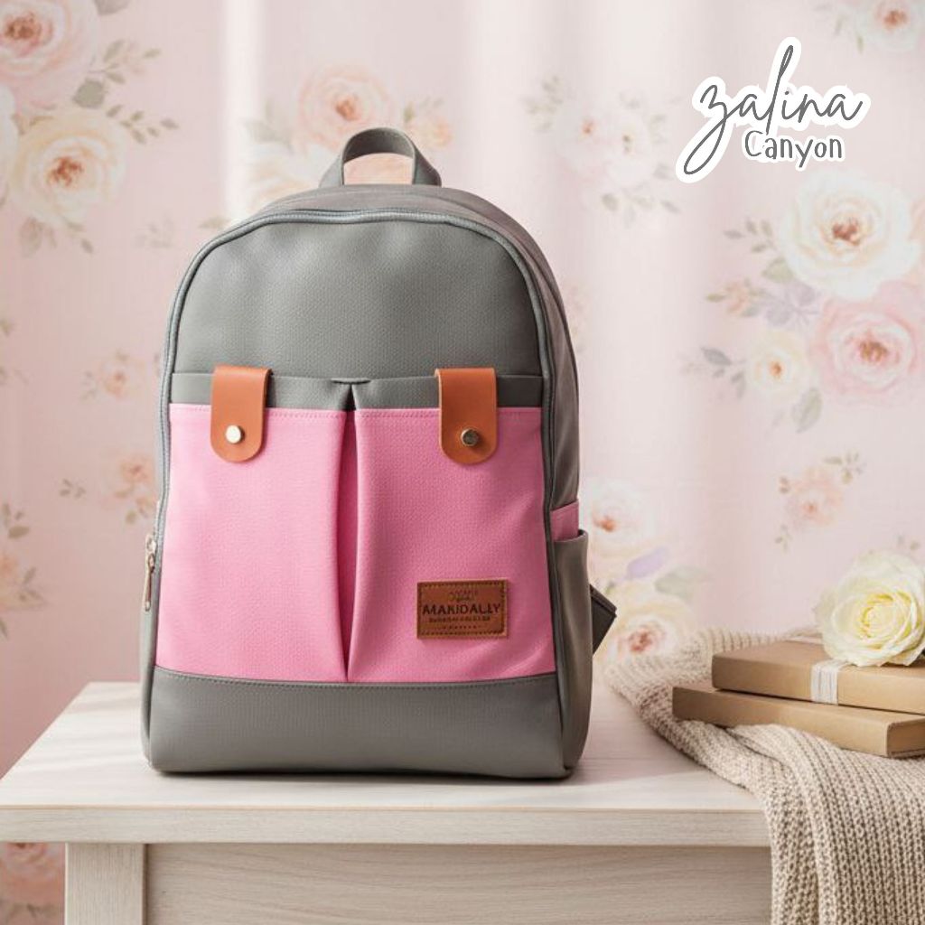 Rumah Warna Tas Ransel ada slot Laptop Size 30 x 14 x 40 cm Zalina Canyon