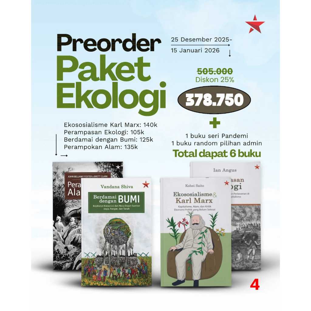 Paket Ekologi Penerbit Independen: Berdamai dengan Bumi - Perampokan Alam - Ekososialisme dan Karl M