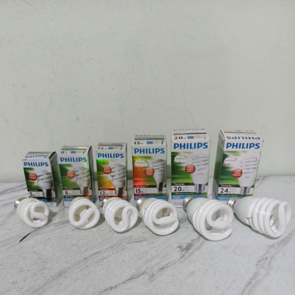 PHILIPS TORNADO 5W 8W 12W 15W 20W 24W LAMPU PHILIPS TORNADO MURAH