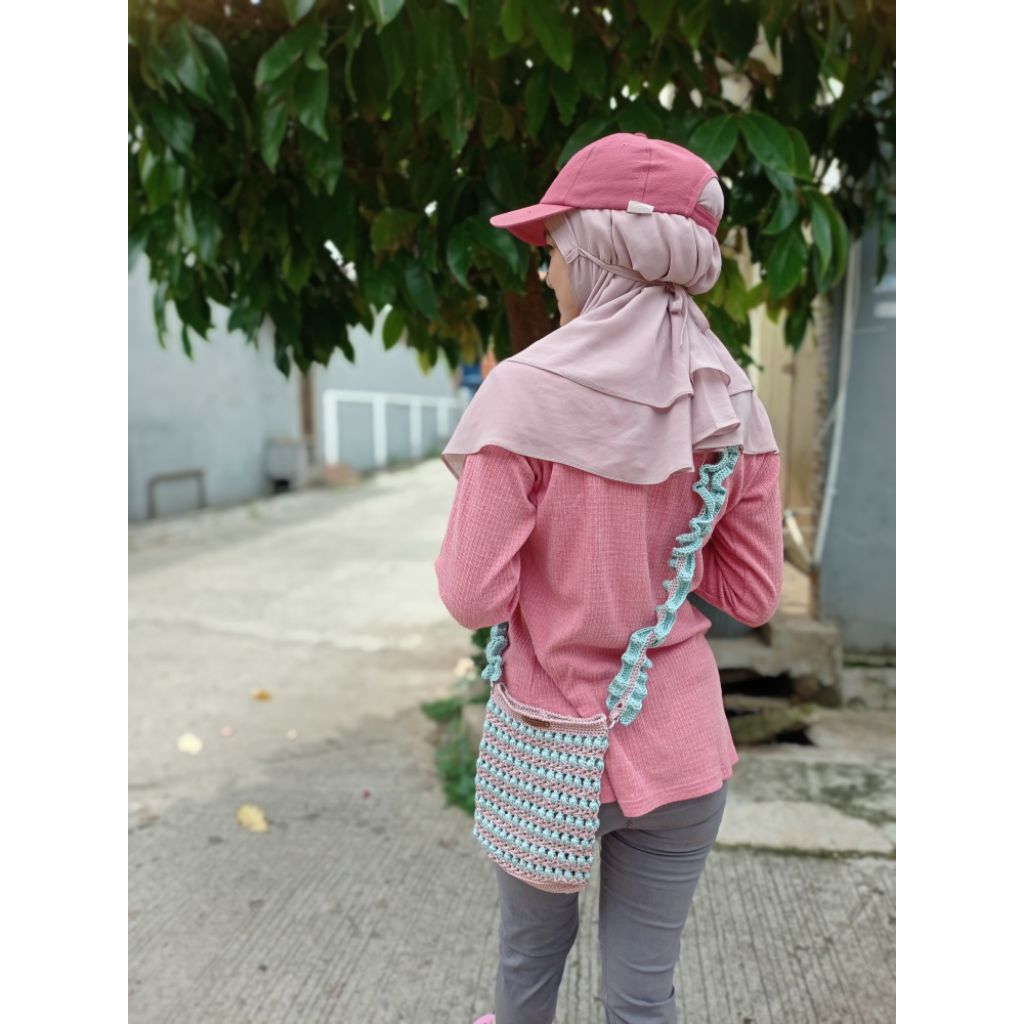 Tas Rajut Hp ala korea