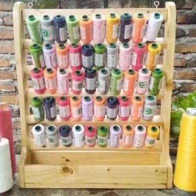 Rak Benang Jahit Kayu