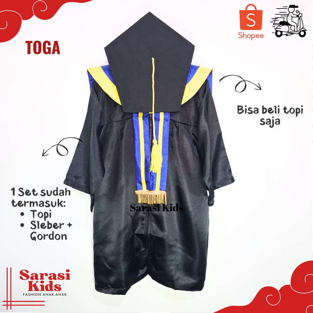 Ready toga tk grosir toga wisuda anak tk baju toga wisuda tk baju wisuda anak tk