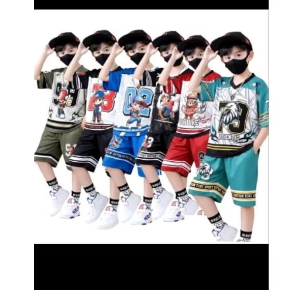 SETELAN ANAK  JERSEY Dryfit Brazil/Milano