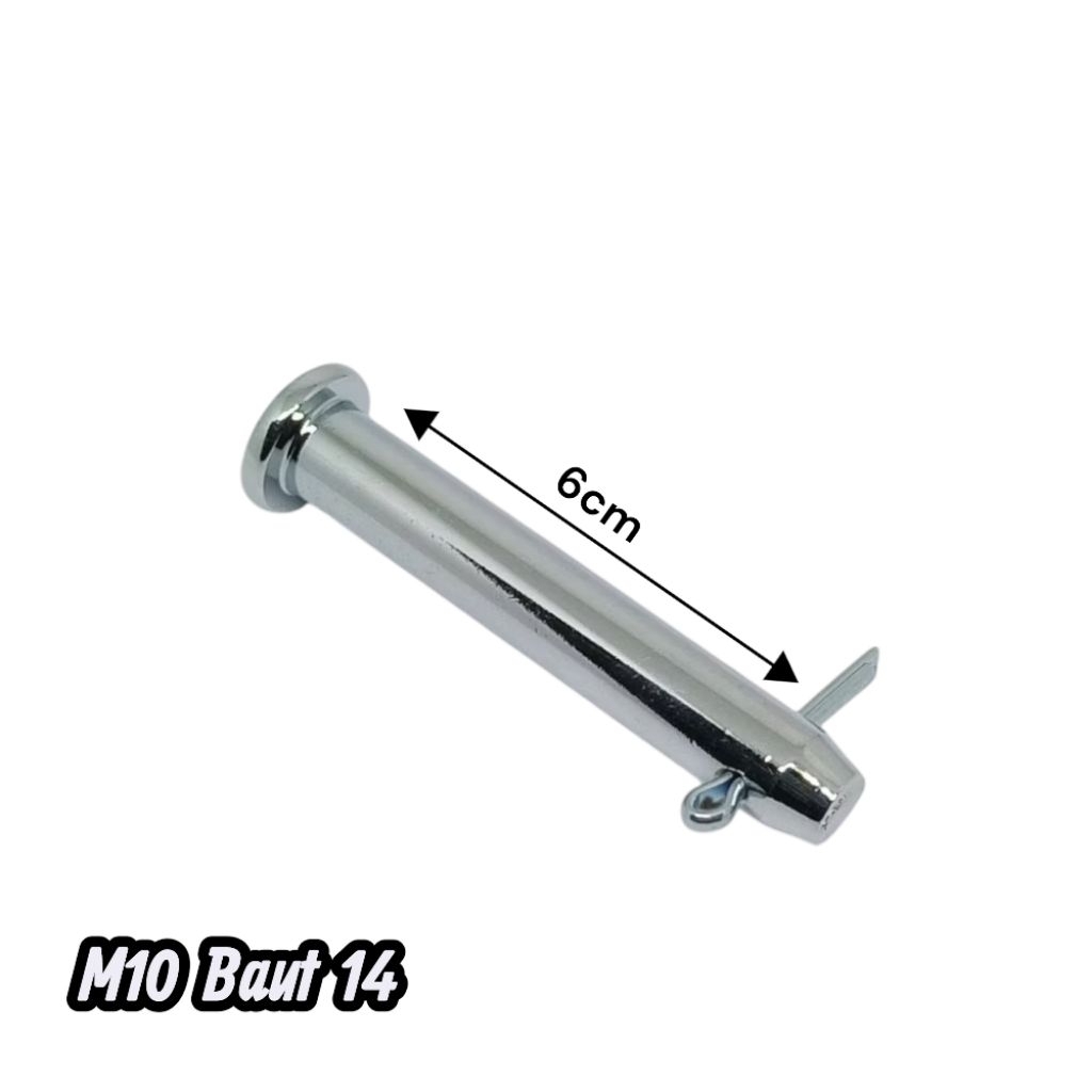 As Pen As Engsel Ukuran M10 Baut 14 Panjang 6cm Universal
